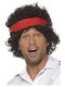 80s Tennis Ace Wig, Brown